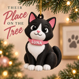 Personalized Sitting Cat 3D Ornament - Custom Christmas Keepsake - image 9