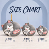 Personalized Curled Cat 3D Ornament - Custom Christmas Keepsake - image 5