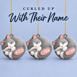 Personalized Curled Cat 3D Ornament - Custom Christmas Keepsake - image 7