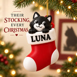 Personalized Cat Stocking 3D Ornament - Custom Christmas Keepsake - image 9