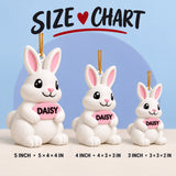 Personalized Rabbit 3D Ornament - Custom Christmas Keepsake - image 5