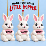 Personalized Rabbit 3D Ornament - Custom Christmas Keepsake - image 7