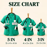 Personalized Doctor Scrubs 3D Ornament - Custom Christmas Keepsake - image 5