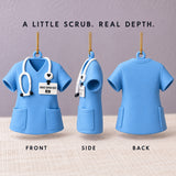 Personalized Nurse Scrubs 3D Ornament - Custom Christmas Keepsake - image 2