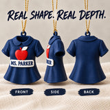 Personalized Teacher Outfit 3D Ornament - Custom Christmas Keepsake - image 2