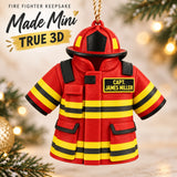 Personalized Firefighter Outfit 3D Ornament - Custom Christmas Keepsake - image 1