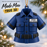 Personalized Police Uniform 3D Ornament - Custom Christmas Keepsake - image 1