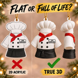 Personalized Chef Coat 3D Ornament - Custom Christmas Keepsake - image 3