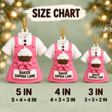 Personalized Baker Apron Cupcake 3D Ornament - Custom Christmas Keepsake - image 5