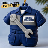 Personalized Mechanic Jumpsuit Wrench 3D Ornament - Custom Christmas Keepsake - image 4