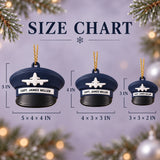 Personalized Pilot Hat Airplane 3D Ornament - Custom Christmas Keepsake - image 5