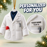Personalized Pharmacist Coat Pill 3D Ornament - Custom Christmas Keepsake - image 7
