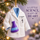 Personalized Scientist Coat Flask 3D Ornament - Custom Christmas Keepsake - image 2