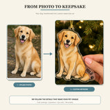 Personalized Signature Tail Photo Acrylic Ornament - Custom Pet Keepsake - image 3