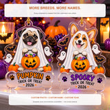 Personalized Halloween Ghost Dog Photo Acrylic Ornament - Custom Pet Keepsake - image 4