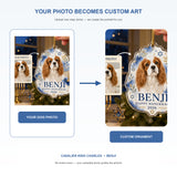 Personalized Hanukkah Dog Photo Acrylic Ornament - Custom Pet Keepsake - image 3