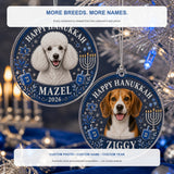 Personalized Hanukkah Dog Photo Acrylic Ornament - Custom Pet Keepsake - image 4