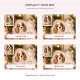 Personalized Heart Pawprints Pet Memorial Photo Acrylic Ornament - Custom Pet Keepsake - image 2