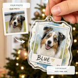 Personalized Polaroid Memory Dog Photo Acrylic Ornament - Custom Pet Keepsake - image 1