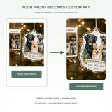 Personalized Three Dog Family Photo Acrylic Ornament - Custom Pet Keepsake - image 3