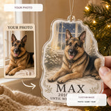 Personalized Memory Window Pet Memorial Photo Acrylic Ornament - Custom Pet Keepsake - image 1