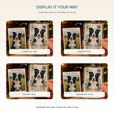 Personalized Vintage Postage Dog Photo Acrylic Ornament - Custom Pet Keepsake - image 2