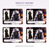 Personalized Witch Hat Dog Photo Acrylic Ornament - Custom Pet Keepsake - image 2