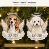 Personalized Angel Wings Pet Memorial Photo Acrylic Ornament - Custom Pet Keepsake - image 4