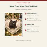 Personalized Cat Memorial Acrylic Ornament - Custom Photo Keepsake - image 2