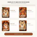 Personalized Autumn Leaves Dog Photo Acrylic Ornament - Custom Pet Keepsake - image 2