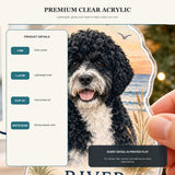 Personalized Beach Sunset Dog Photo Acrylic Ornament - Custom Pet Keepsake - image 9