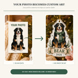 Personalized Cozy Winter Dog Photo Acrylic Ornament - Custom Pet Keepsake - image 3