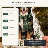 Personalized Cozy Winter Dog Photo Acrylic Ornament - Custom Pet Keepsake - image 9
