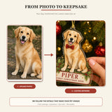Personalized First Christmas Dog Photo Acrylic Ornament - Custom Pet Keepsake - image 3