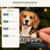 Personalized Peek Over My Name Dog Photo Acrylic Ornament - Custom Pet Keepsake - image 9