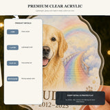 Personalized Rainbow Bridge Pet Memorial Photo Acrylic Ornament - Custom Pet Keepsake - image 9