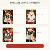 Personalized Santa Hat Dog Photo Acrylic Ornament - Custom Pet Keepsake - image 2