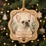 Personalized Angel Halo Pet Memorial Photo Wood Ornament - Custom Pet Keepsake - image 7