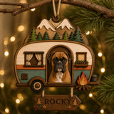 Personalized Camper Pup Photo Wood Ornament - Custom Pet Keepsake - image 10