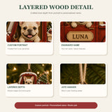 Personalized Pickup Pup Photo Wood Ornament - Custom Pet Keepsake - image 8