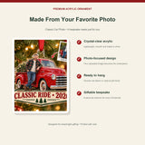 Personalized Classic Car Photo Acrylic Ornament - Custom Photo Keepsake - image 2
