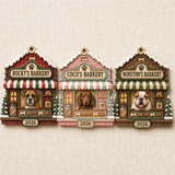 Personalized Holiday Barkery Photo Wood Ornament - Custom Pet Keepsake - image 4