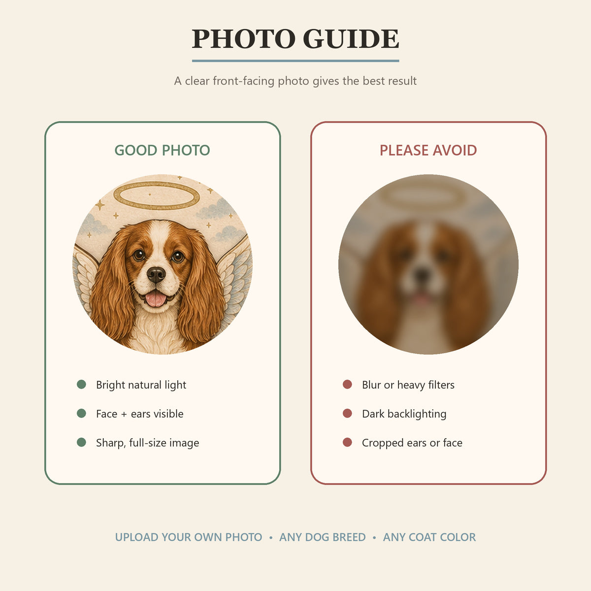Personalized Angel Wings Pet Memorial Photo Wood Ornament - Custom Pet Keepsake - image 7