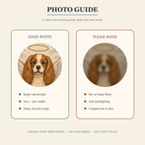 Personalized Angel Wings Pet Memorial Photo Wood Ornament - Custom Pet Keepsake - image 7