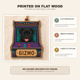 Personalized Arcade Pup Photo Wood Ornament - Custom Pet Keepsake - image 8