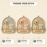 Personalized Big Sister Pregnancy Reveal Pup Photo Wood Ornament - Custom Pet Keepsake - image 8