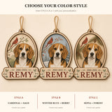 Personalized Cardinal Window Pet Memorial Photo Wood Ornament - Custom Pet Keepsake - image 8