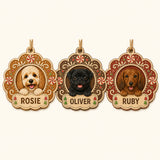 Personalized Gingerbread Cookie Pup Photo Wood Ornament - Custom Pet Keepsake - image 4