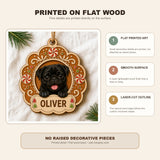 Personalized Gingerbread Cookie Pup Photo Wood Ornament - Custom Pet Keepsake - image 9