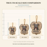 Personalized Paw Heart Pet Memorial Photo Wood Ornament - Custom Pet Keepsake - image 6